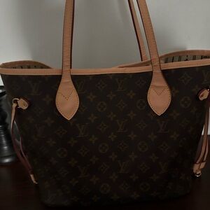 Brown Monogram Tote Bag
